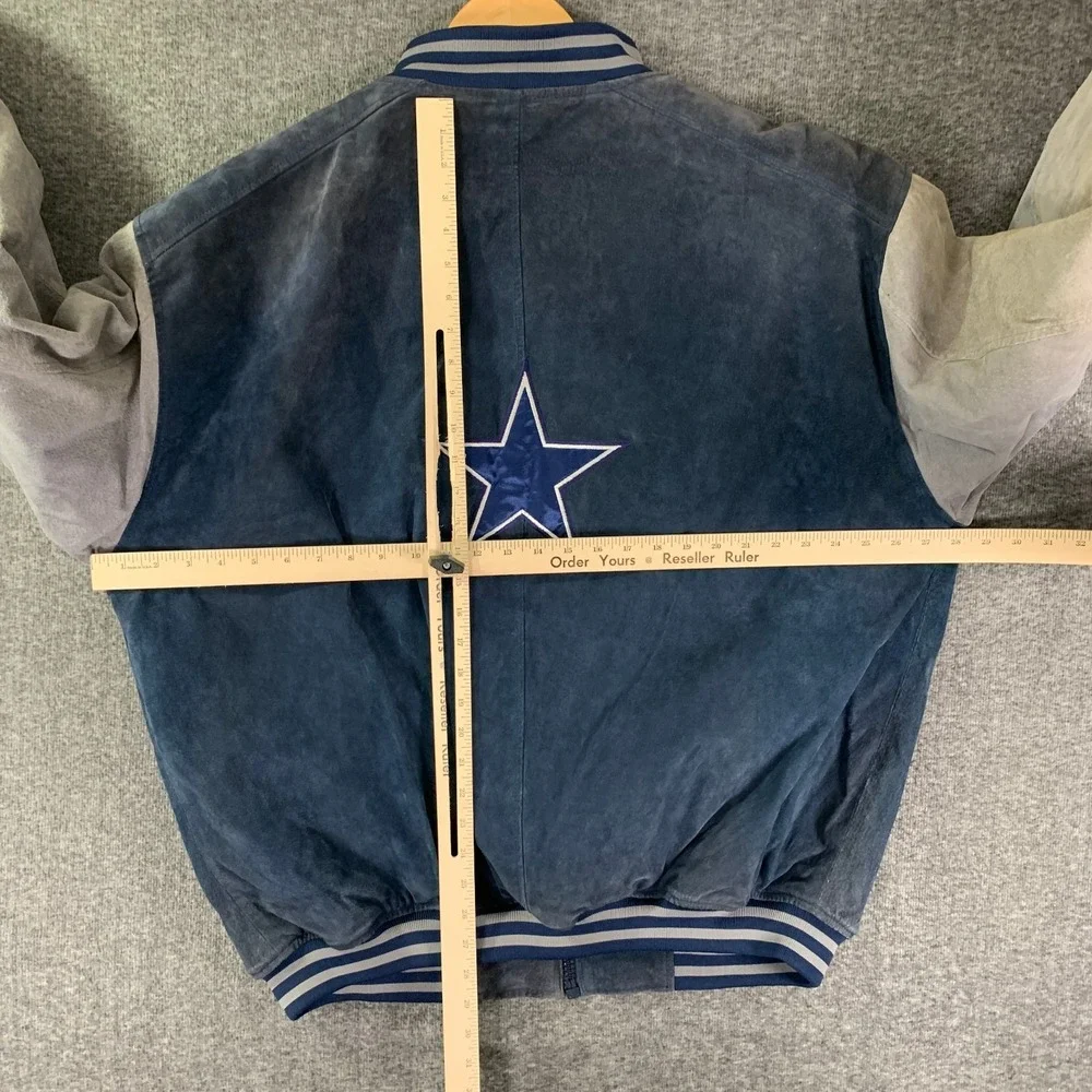 Vintage Dallas Cowboys Leather Jacket Men Extra Large Pro Player 90's NEW